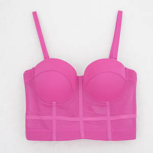 Offre Spéciale doux coton Lingerie femmes Push up ensemble soutien-gorge Sexy Push up Sport soutien-gorge haut court forme porter Corsets et Bustiers pour les femmes - Product Image 3