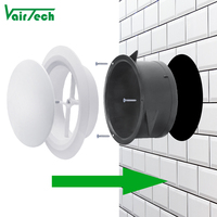 Nouvelle vanne d'air à disque réglable en plastique de haute qualité Installation facile évent pour système CVC