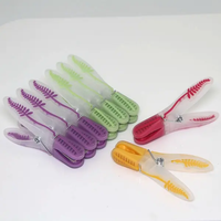 Pinces à linge en plastique souples en forme de fleur, ensemble de pinces à linge domestiques pour le séchage des vêtements et la fermeture des sacs