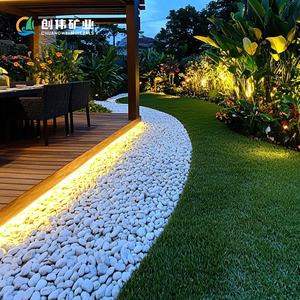 Pierres de gravier d'aménagement paysager de qualité supérieure galets blancs naturels <span class=keywords><strong>pour</strong></span> <span class=keywords><strong>bordure</strong></span> d'allée décoration extérieure fournisseur en vrac - Product Image 3