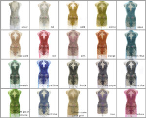 Moda di fascia alta pietre di strass perline di cristallo frangia grande Patch per abiti da ballo WDP-108 - Product Image 3