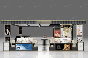Exhibición cosmética de Oro Negro 02-DYaSB-A01 nueva tienda de cuidado de la piel superventas muebles de exhibición para tienda de exhibición para Boutique - Product Image 6