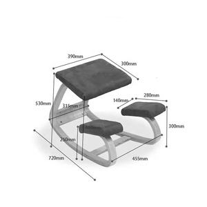 Chaise de bureau <span class=keywords><strong>ergonomique</strong></span> et correctrice de posture, en tissu de bois massif, design personnalisé, pour le bureau - Product Image 2