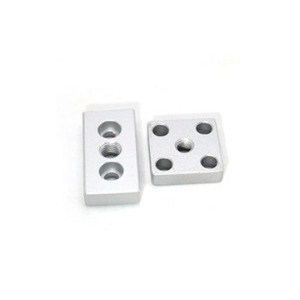 Profile Caster Connecting <b>Block</b> 3060 4080 Aluminum M8 Threaded Hole Industrial Profile <b>Mounting</b> Plate - Product Image 3