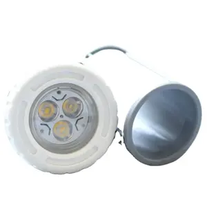 9w 12v קטן IP68 שקוע פלסטיק RGB שלט רחוק led תאורת ספא תת מימית לבריכת שחייה