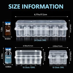 3ml 2-Piece Sterile Plastic Storage Vial Box Transparent Freeze-Dried Vaccine Packaging for Glass Jars Storage - Product Image 2