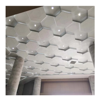 Haute acoustique décoratif restaurant carreaux de plafond en fibre de verre