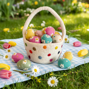 Cestas de Fieltro <span class=keywords><strong>para</strong></span> Huevos de Pascua al por Mayor, Lindas Bolsas de Fieltro <span class=keywords><strong>para</strong></span> Golosinas <span class=keywords><strong>para</strong></span> Fiestas y Celebraciones, Hermosos Cubos Blancos <span class=keywords><strong>para</strong></span> Regalos <span class=keywords><strong>para</strong></span> Niños - Product Image 1