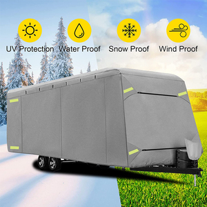 Cubierta ligera impermeable de 4 capas no tejida Camper se adapta a 27-30ft Travel Trailer RV Cover - Product Image 6