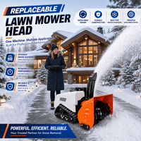 Machine à déneiger professionnelle sur chenilles télécommandée pour usage commercial et municipal – Équipement de déneigement hivernal