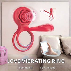 Nieuwe stijl elektrische vibrerende siliconen penisring, herbruikbaar, applicatiecontrole, stil, massage <span class=keywords><strong>ring</strong></span> voor volwassen mannen - Product Image 5