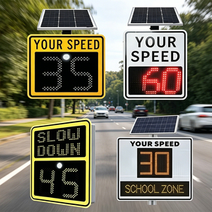Pantalla LED Portátil Personalizada de 12V 60W de Aluminio con Energía Solar para Mostrar el Límite de Velocidad y Señalización de Tráfico de Seguridad - Product Image 2