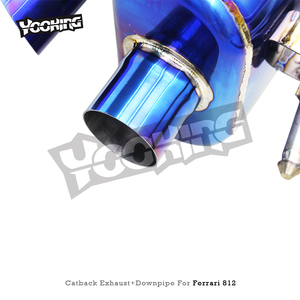 ท่อไอเสียไทเทเนียมและ SUS304 สำหรับ <span class=keywords><strong>Ferrari</strong></span> <span class=keywords><strong>812</strong></span> Superfast <span class=keywords><strong>GTS</strong></span> 6.5L <span class=keywords><strong>V12</strong></span> ปี 2017-2021 พร้อมวาล์วสุญญากาศและตัวควบคุมอิสระ - Product Image 2