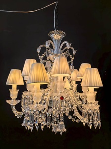 Lámpara Colgante <span class=keywords><strong>de</strong></span> Lujo Moderna Estilo Francés con Bombillas Tipo Candelabro K9 para Hogar, Villa o Sala <span class=keywords><strong>de</strong></span> Estar - Product Image 1