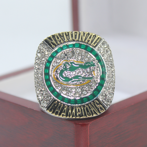 2025 Florida Nhà Nước cá sấu vô địch Vòng American đại học tiêu đề Bóng Rổ làm bằng hợp kim bền 925 bạc mạ hip Rock - Product Image 5