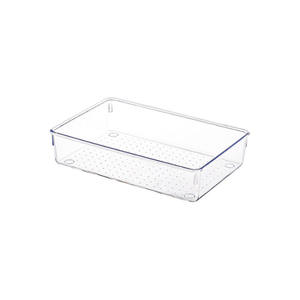 Juego de Organizadores de <span class=keywords><strong>Cajones</strong></span> de Plástico Transparente, Bandejas Organizadoras Versátiles de 5 Tamaños <span class=keywords><strong>para</strong></span> Baño y Tocador, Utensilios de Cocina - Product Image 6