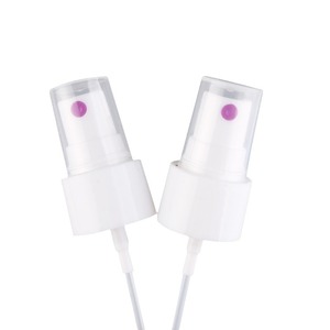 Pulverizador de bomba de 24/410 PP blanco brillante suministrado por el fabricante, media cubierta para perfume, agua suave - Product Image 1