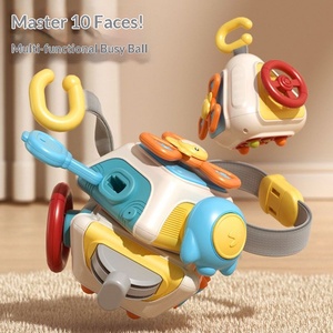 ลูกบอลจับเล่นสำหรับเด็กเล็ก 6-in-1 ของเล่นเสริมพัฒนาการรูปทรงหลายเหลี่ยม ทำจากพลาสติก เหมาะสำหรับเด็กทารกและเด็กวัยเตาะแตะ - Product Image 5