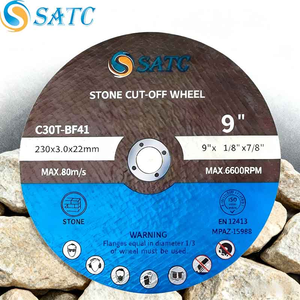 Disco de Corte T41 de 9''x1/8''x7/8'' (230x3x22.23mm) para Piedra |   Disco de Corte de Alta Resistencia para Amoladora Angular de 9 Pulgadas - Product Image 1