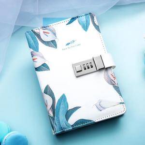 Carnet personnel secret en cuir PU A5 2026, journal relié rigide avec serrure à code, classeur budgétaire pour l'école ou en cadeau - Product Image 2