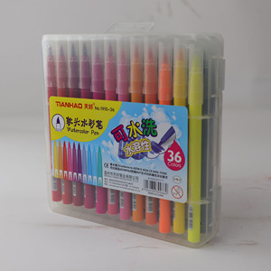 Top vendita in fabbrica 12/18/36/48 pennarello colore acquerello Set pennarello permanente <span class=keywords><strong>pennelli</strong></span> in feltro per la colorazione Top Seller disegno stazionario - Product Image 4