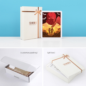 2025 Ventas directas de fábrica Marco de escritorio para el hogar Luz Película de terror americana Jason Voorhees Luz de talla de papel 3D - Product Image 6