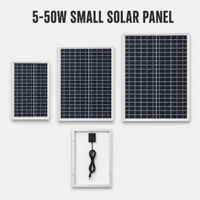 Panneau solaire monocristallin 20W, module monocristallin, étanche IP67, haute efficacité, pour éclairage solaire de jardin et éclairage solaire de paysage