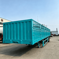 Semi-remorque à ridelles 3 essieux pour le transport de bétail et animaux, à vendre