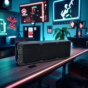 Ococoo 배터리 테스트 CRS42 두꺼운 구리 액체 냉각 열교환 기 라디에이터 트리플 팬 수냉식 열 노트북 CPU - Product Image 1