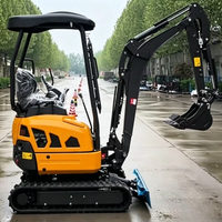 Excavator Mini SDZN OEM Custom 0.8 Ton dengan Tilt Bucket, Holder Gigi Tebal, Double Ear untuk Pertanian, Penggalian Parit, Kebun, Tugas Ringan, Garansi 1 Tahun
