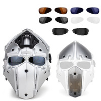 Casque Intégral Modulable de Conduite avec Masque Intégré, Protection Extérieure Monobloc