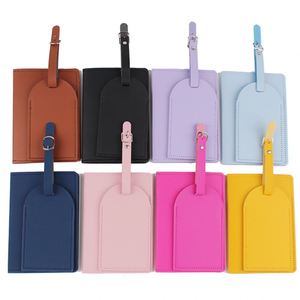 Juego de Organizador de Documentos de Viaje de Cuero PU de Color Sólido Personalizable, Etiqueta de Equipaje Familiar, Porta Pasaportes Antirrobo e Impermeable - Product Image 1