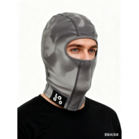 Cagoule personnalisée en tissu thermochromique pour hommes, mode de rue, masque et chapeau coupe-vent intégral, casquette de style Ninja, casque de ski sur neige