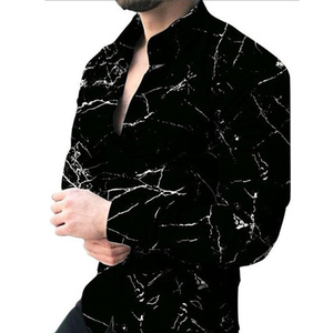 Camisas de manga larga con botones para hombre, camisa de vestir formal de negocios informal ajustada sólida - Product Image 5