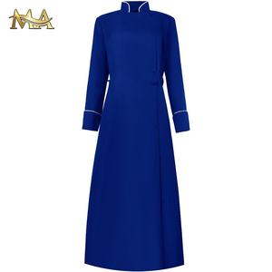 Personalización Royal Blue Church Pulpit Bishop Clergy Coro Batas Vestido de coro Vestido de Iglesia Vestidos de Iglesia Túnica de monje medieval - Product Image 1