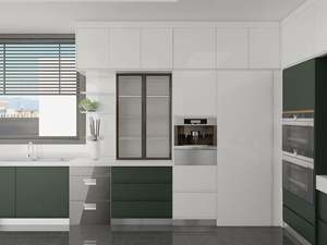 Isla de Cocina Modular Personalizada de Estilo Moderno con Acabado Brillante, Tablero de Melamina y Madera Contrachapada, Fregadero de Acero Inoxidable para Muebles de Hogar y Apartamentos - Product Image 4