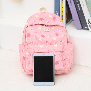 Teenager Oem Printed School Bag Set Custom 3Pcs Girls Boy College Student School Bag <b>Backpack</b> Bookbag With Messenger and Pen Bag - Product Image 2
