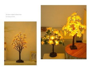 โคมไฟตั้งโต๊ะรูป<span class=keywords><strong>ต้น</strong></span>ไม้ดอกมะลิและกุหลาบ LED สีสันสดใสสำหรับตกแต่งเทศกาลวันหยุด งานแต่งงาน ของขวัญคริสต์มาส ตกแต่งห้องพักโรงแรม ไฟกลางคืน - Product Image 2
