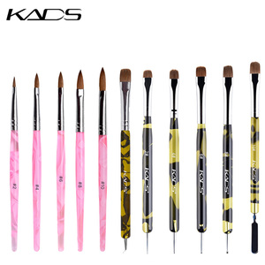 KADS Kolinsky – Ensemble de pinceaux à ongles en acrylique 100 % sable, série de pinceaux pour extension de poudre acrylique, stylo cristal, outil de manucure professionnel - Product Image 1