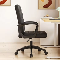 Chaise de bureau moderne pour la maison, chaise d'étude pour étudiants avec dossier relevable, chaise pivotante confortable avec accoudoirs