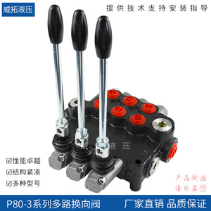 วาล์วไฮดรอลิกแบบรวมหลายทาง รุ่น P80-3 ซีรีส์ ของ Weituo Hydraulics แบบกลับทิศทางได้ ทำงานแบบทางเดียว มาตรฐานแห่งชาติ - Product Image 2