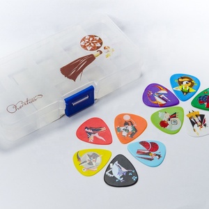 Thương Hiệu Riêng Bền Guitar Plectrum Hình Ảnh/Logo Tùy Chỉnh Tortex Dập Nổi Delrin/ABS/In Thiết Kế OEM Đầy Màu Sắc Guitar Chọn Plectrum - Product Image 3