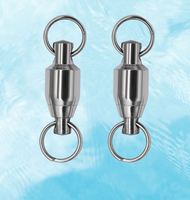 100 pièces d'anneaux brisés, émerillons à roulement à billes et émerillons robustes pour la pêche, accessoires de terminaison