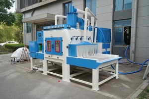 Nhôm hồ sơ tự động phun cát máy băng tải hệ thống phun cát - Product Image 4