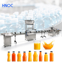 Automatische vulmachine voor HNOC Commercial 200ml melk, fruitsap en plastic flessen met drinkwater.