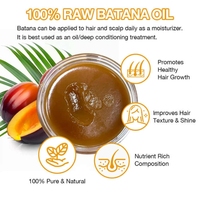 Pâte d'huile de Batana 100% pure, non raffinée, naturelle, pour le soin profond du cuir chevelu et la croissance des cheveux, marque privée