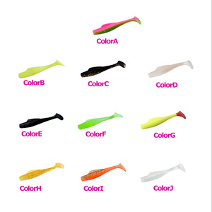 Shad fait à la main en Silicone, appât artificiel en forme de queue en T <span class=keywords><strong>pour</strong></span> la pêche, <span class=keywords><strong>leurre</strong></span> souple <span class=keywords><strong>pour</strong></span> attraper des poissons - Product Image 2