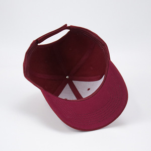Fornitore di protezione solare femminile 6 pannelli jeans cappello da papà a tesa curva personalizzato cappellino da Baseball rosso con <span class=keywords><strong>velcro</strong></span> - Product Image 2