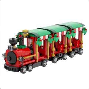 <span class=keywords><strong>Série</strong></span> de Noël Train Arbre de Noël Terreur MOC Décoration Briques Cadeau Briques de construction DIY Ensembles Jouets Enfants - Product Image 6
