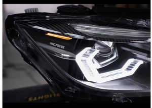 <span class=keywords><strong>Serie</strong></span> 3 13-19 F30/F35 versión americana con luces amarillas quinta generación OSS <span class=keywords><strong>cuatro</strong></span> cerca ocho lejos toque de faros azules - Product Image 3